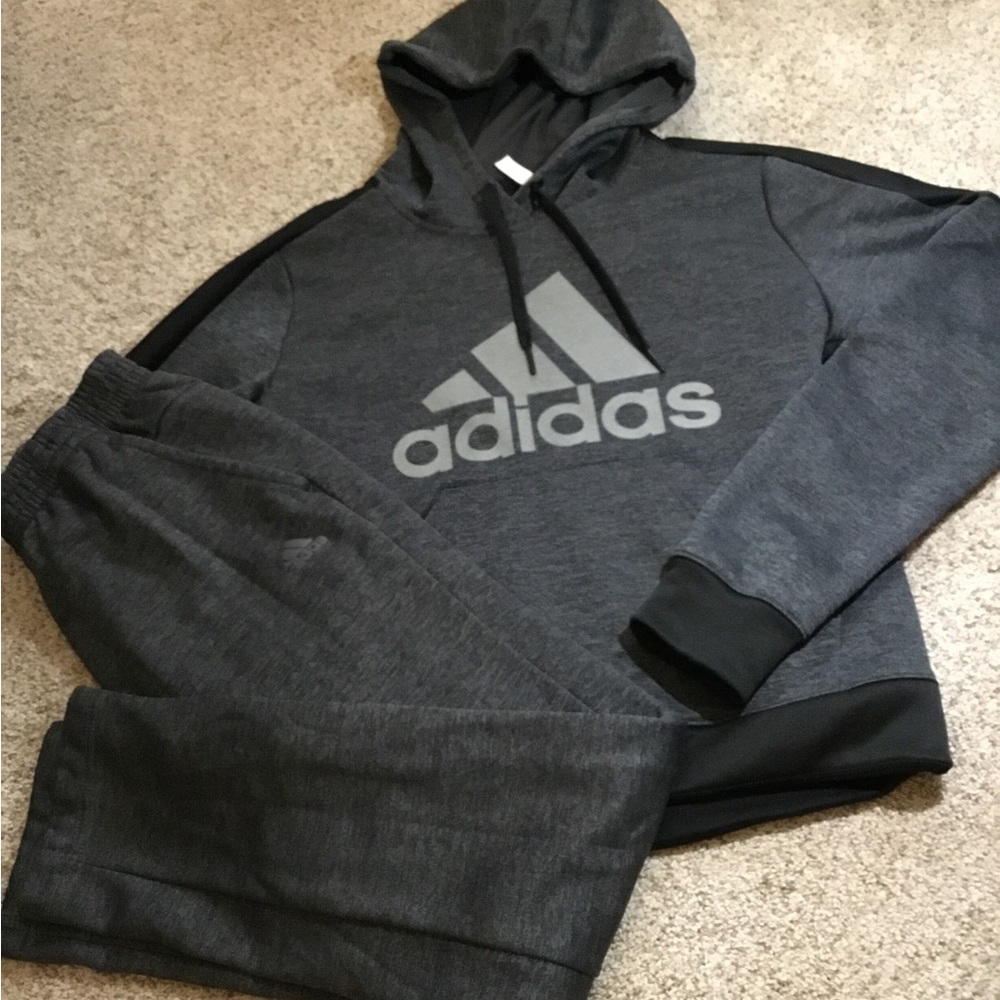 Adidas hoodie and jogger bundle